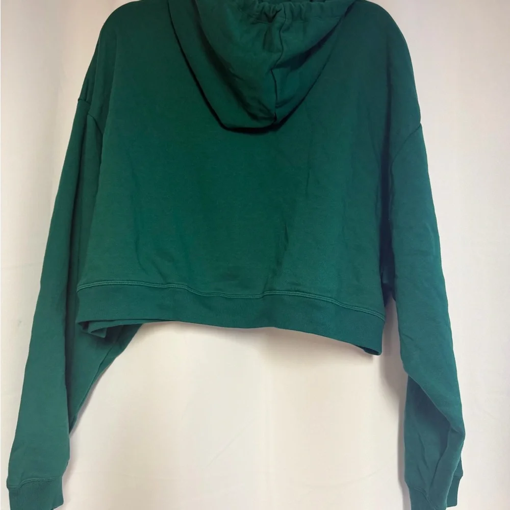 NWT Victoria’s Secret PINK Script Logo Cropped Hoodie Sweatshirt-Green-Size XXL - Picture 3 of 5